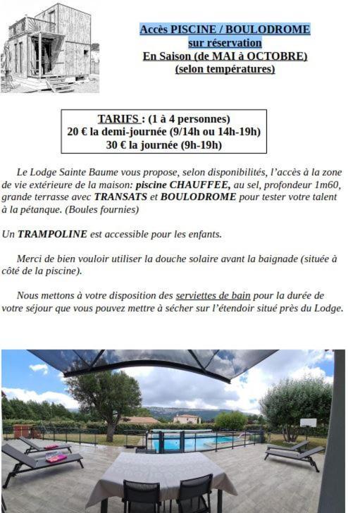 Le Lodge De La Sainte Baume Plan d'Aups Eksteriør bilde